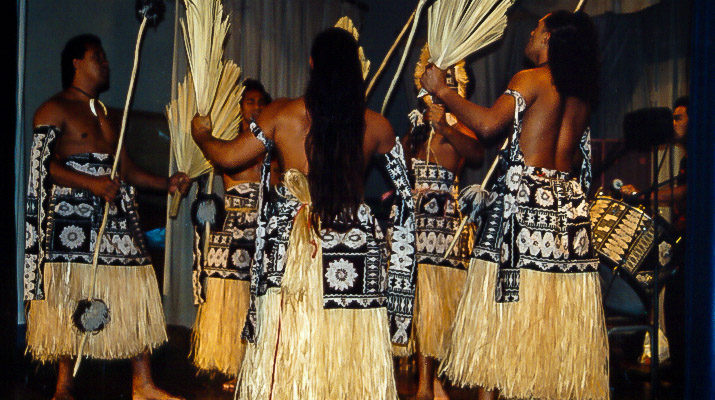 Polynesian Dance Group Island Breeze entertain students at Lapwai, ID, Nez Perce Reservation